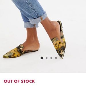 ASOS DESIGN chinoiserie slide mules! UNWORN!